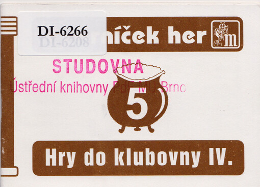 Hry do klubovny IV. : okolo stolu