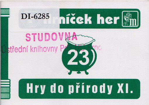 Hry do přírody XI. Terénní hry I.