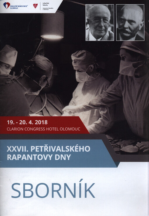 XXVII. Petřivalského Rapantovy dny : sborník : 19.-20.4.2018, Clarion Congress Hotel Olomouc