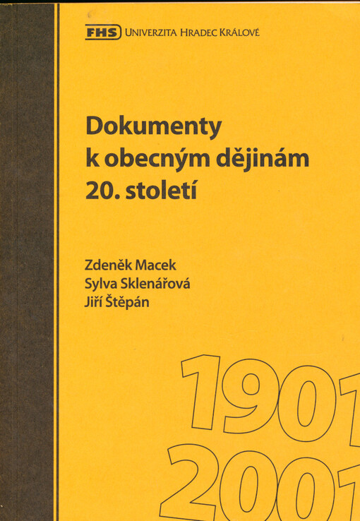 Dokumenty k obecným dějinám 20. století