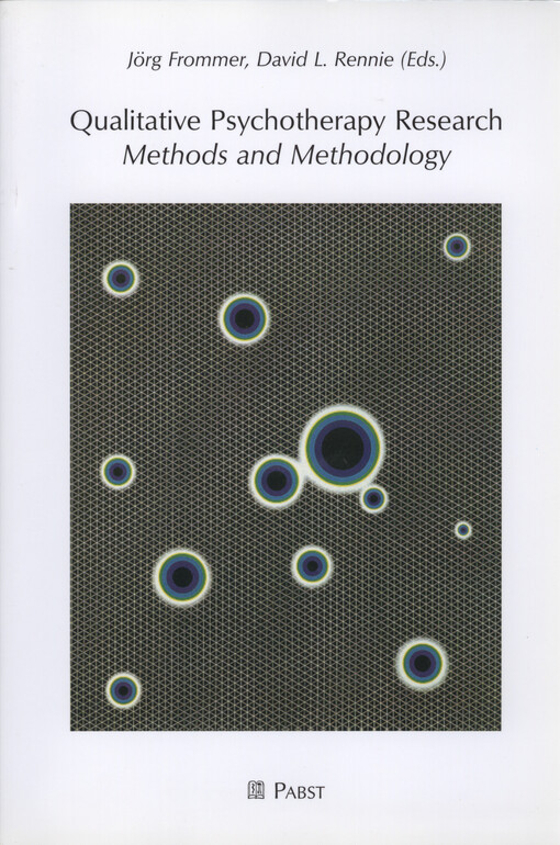 Qualitative psychotherapy research : methods and methodology