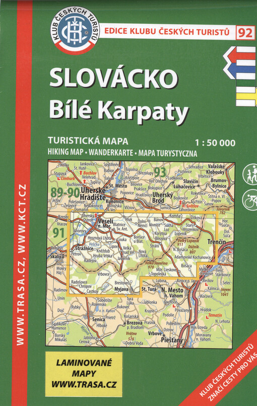 Slovácko : Bílé Karpaty : turistická mapa