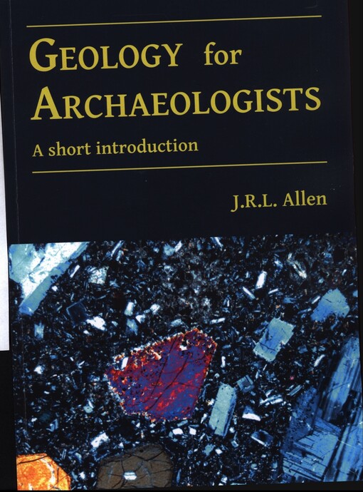Geology for Archaeologists