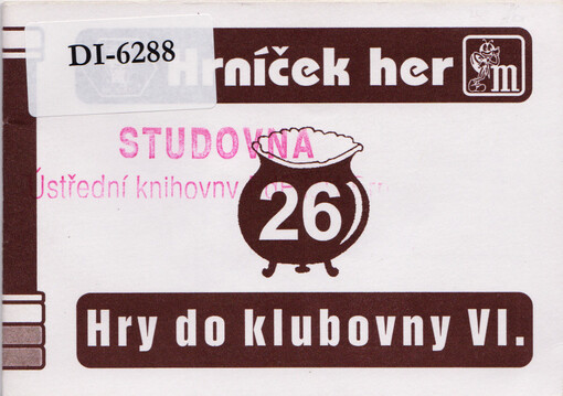 Hry do klubovny VI. : postřeh, obratnost