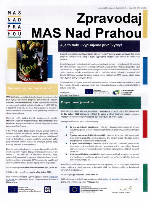 Zpravodaj MAS Nad Prahou