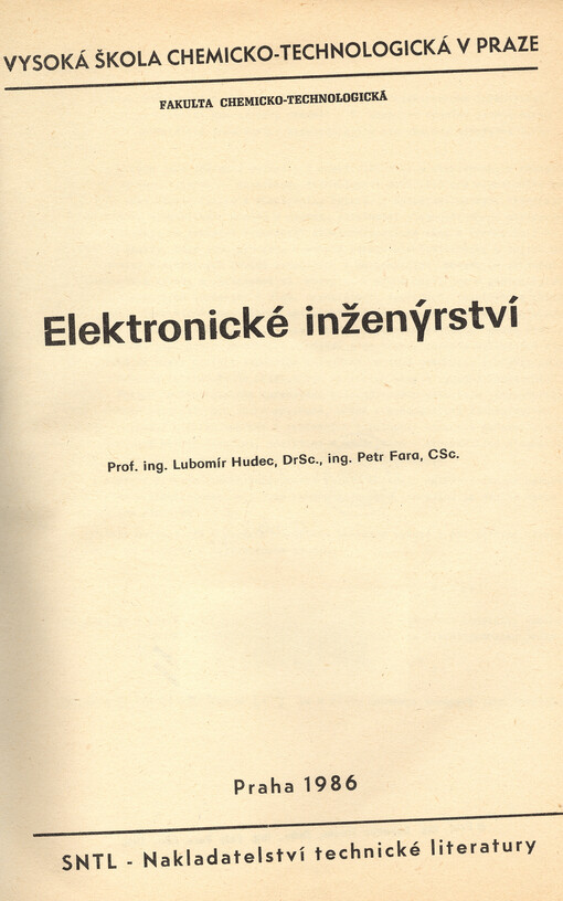 Elektronické inženýrství