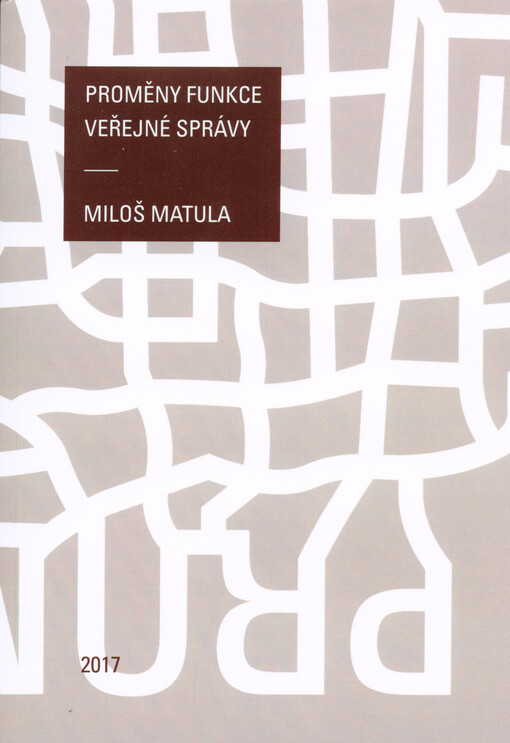 Proměny funkce veřejné správy
