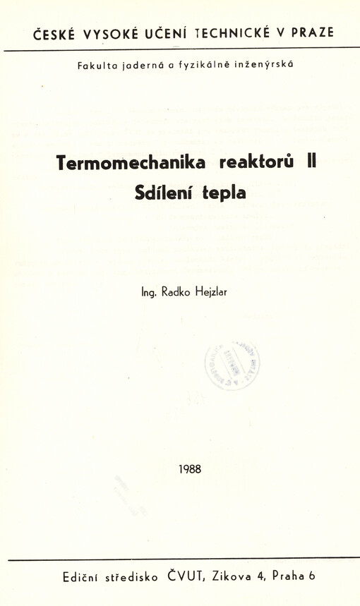 Termomechanika reaktorů