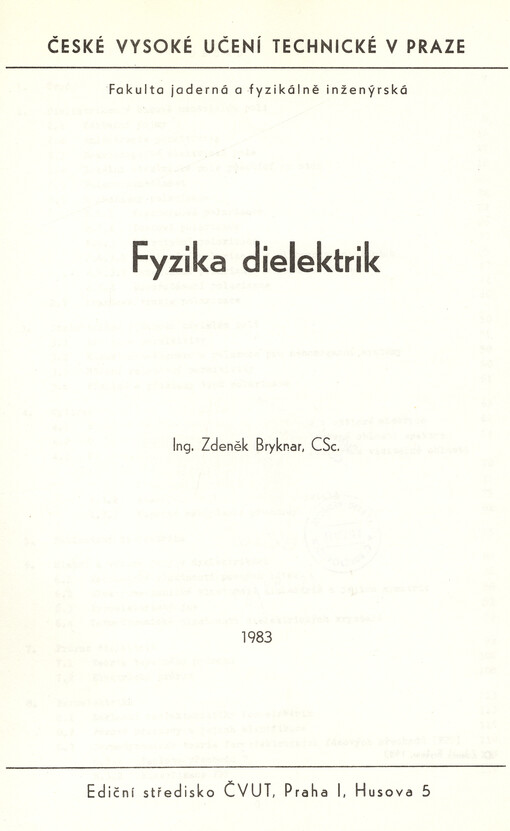 Fyzika dielektrik