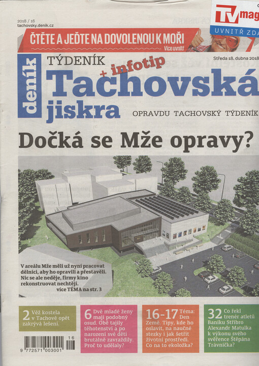 Týdeník Tachovská jiskra : opravdu tachovský týdeník