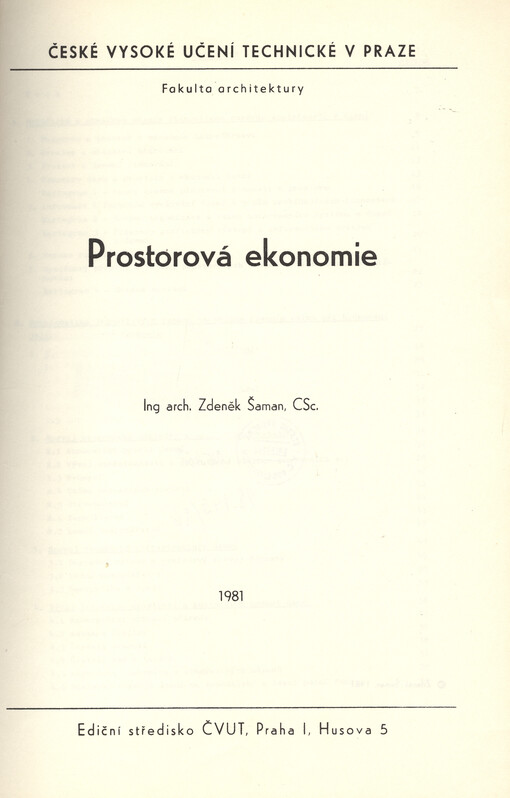 Prostorová ekonomie
