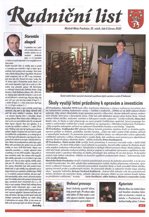 Radniční list : měsíčník města Prachatice