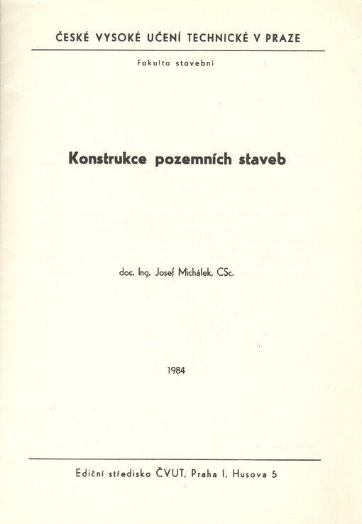 Konstrukce pozemních staveb