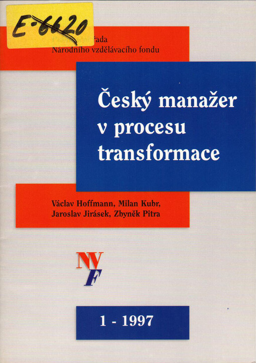 Český manažer v procesu transformace