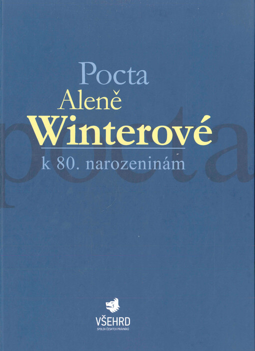 Pocta Aleně Winterové k 80. narozeninám