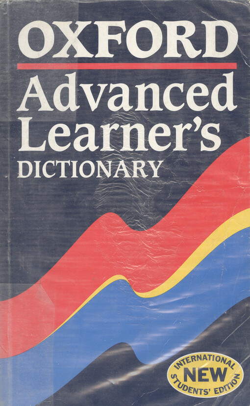 Oxford advanced learner's dictionary of current English