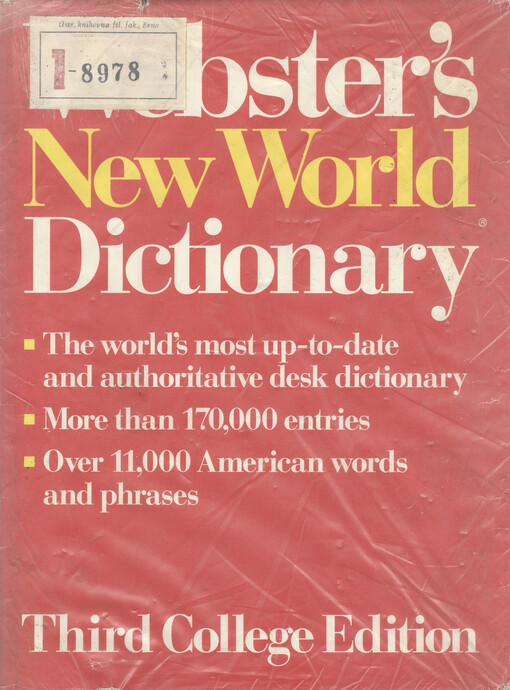 Webster's New world dictionary of American English