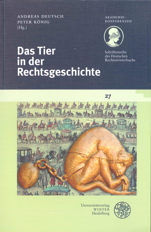 Das Tier in der Rechtsgeschichte