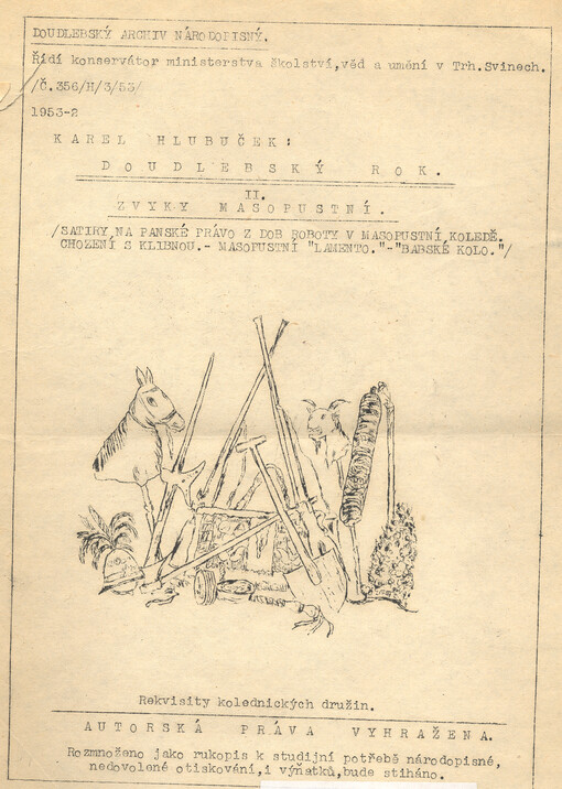 Doudlebský rok. II., Zvyky masopustní