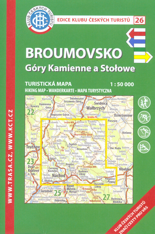 Broumovsko : Góry Kamienne a Stołowe : turistická mapa 1:50 000