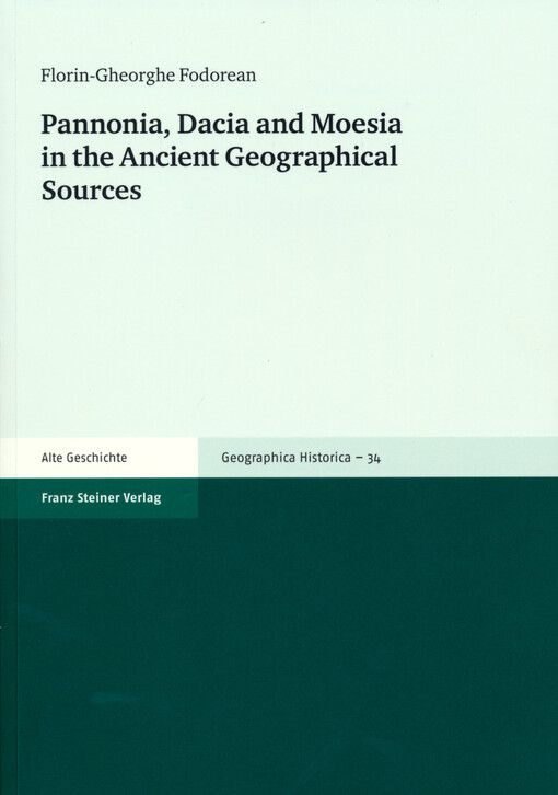 Pannonia, Dacia and Moesia in the ancient geographical sources