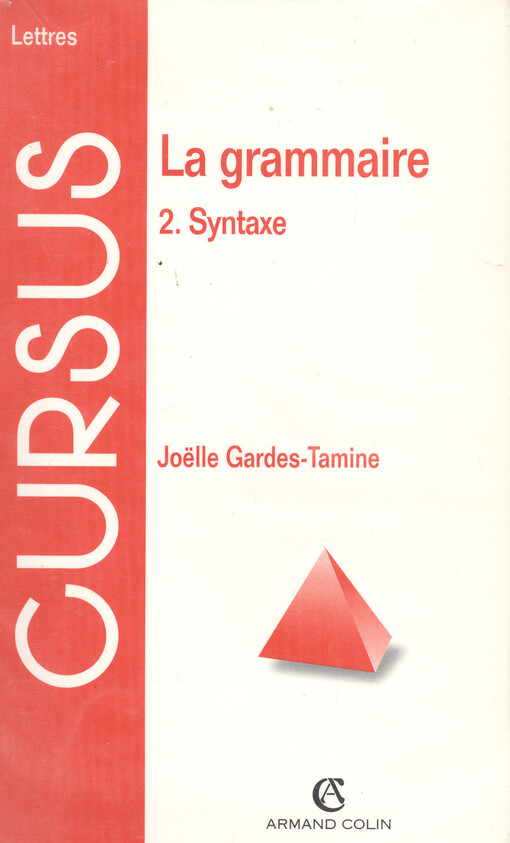 La Grammaire. 2, Syntaxe