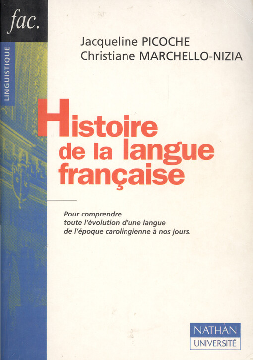 Histoire de la langue française