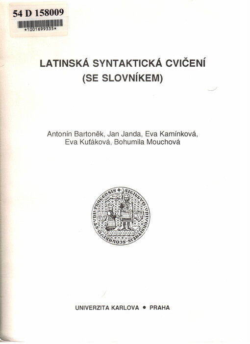 Latinská syntaktická cvičení (se slovníkem)