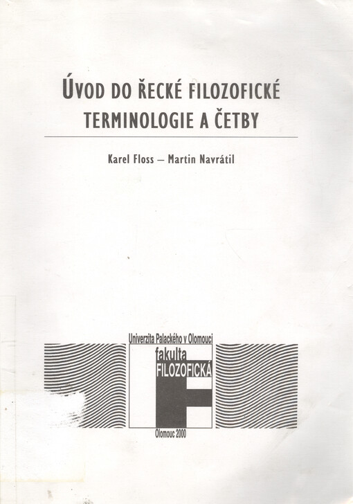 Úvod do řecké filozofické terminologie a četby