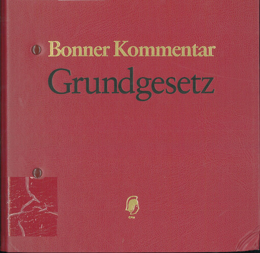 Bonner Kommentar zum Grundgesetz : Gegründet 1950. Einleitung, Art. 1-3