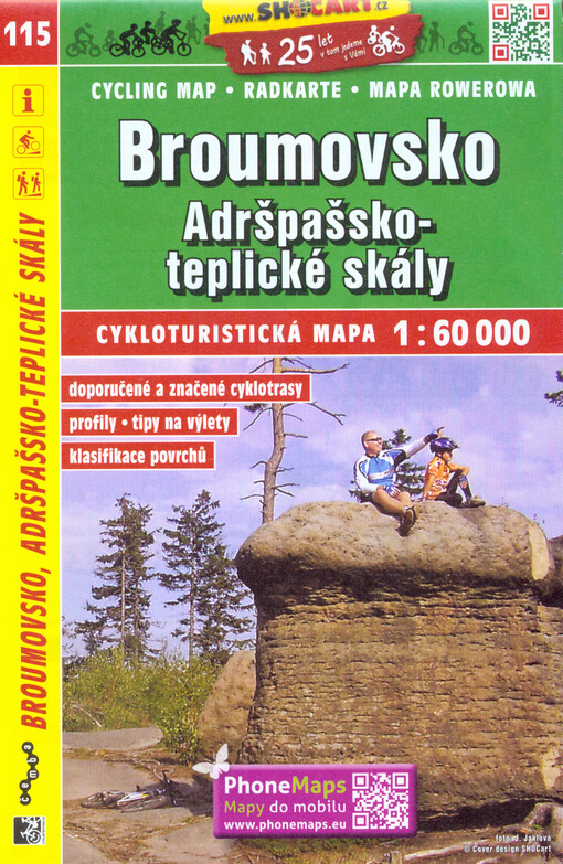 Broumovsko : Adršpašsko-teplické skály : cykloturistická mapa 1:60 000