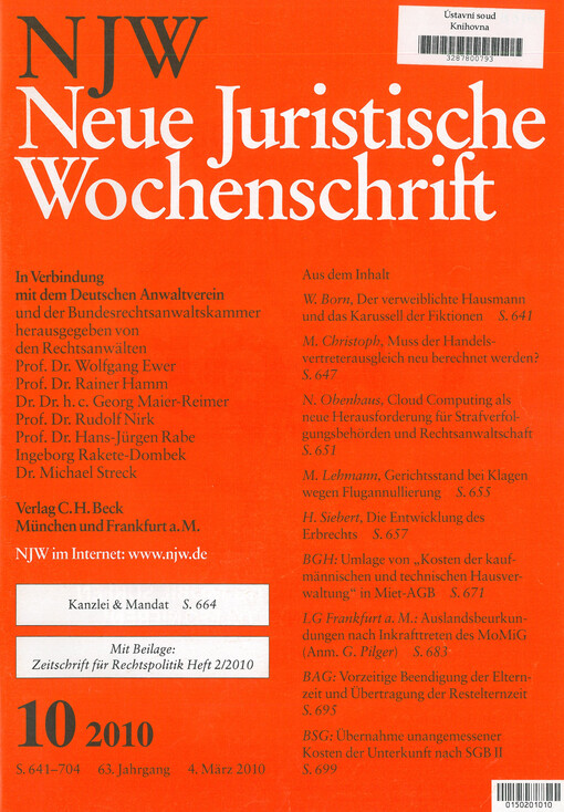Neue Juristische Wochenschrift