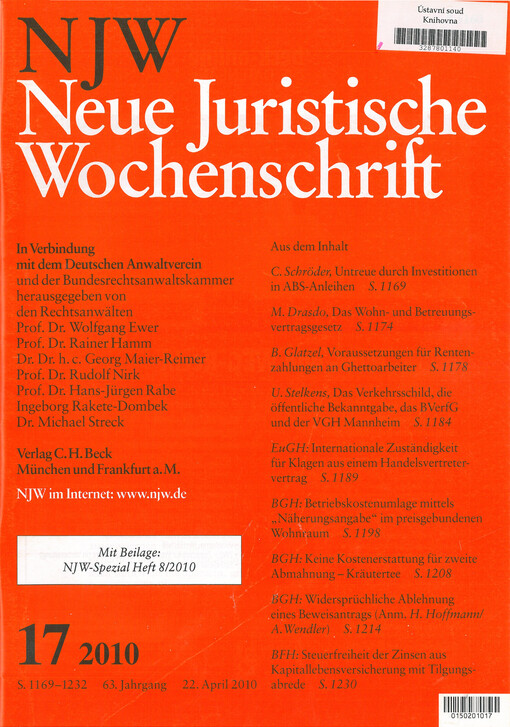 Neue Juristische Wochenschrift