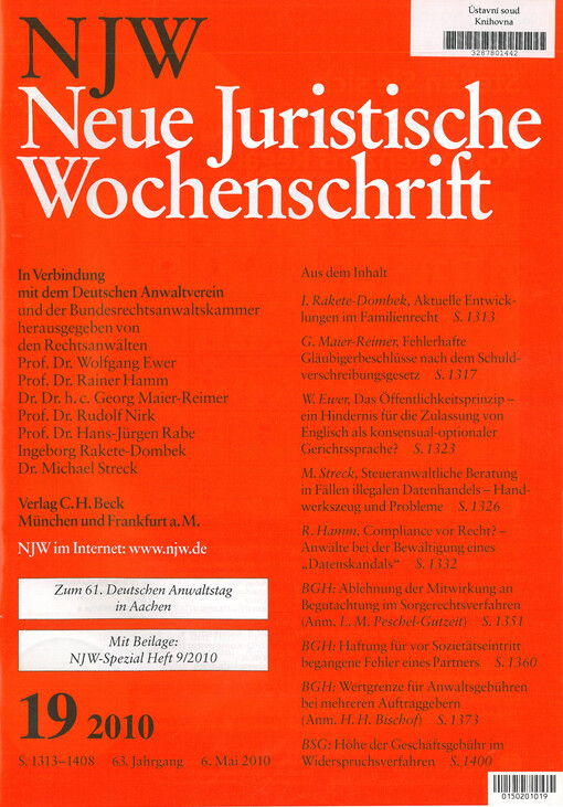 Neue Juristische Wochenschrift