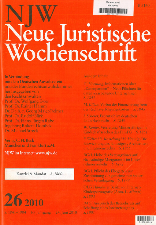 Neue Juristische Wochenschrift
