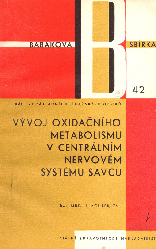 Vývoj oxidačního metabolismu v centrálním nervovém systému savců