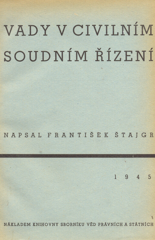 Vady v civilním soudním řízení