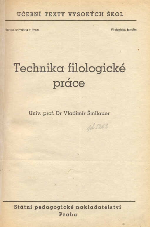 Technika filologické práce