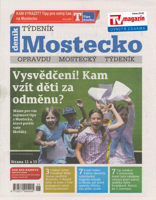 Týdeník Mostecko : opravdu mostecký týdeník