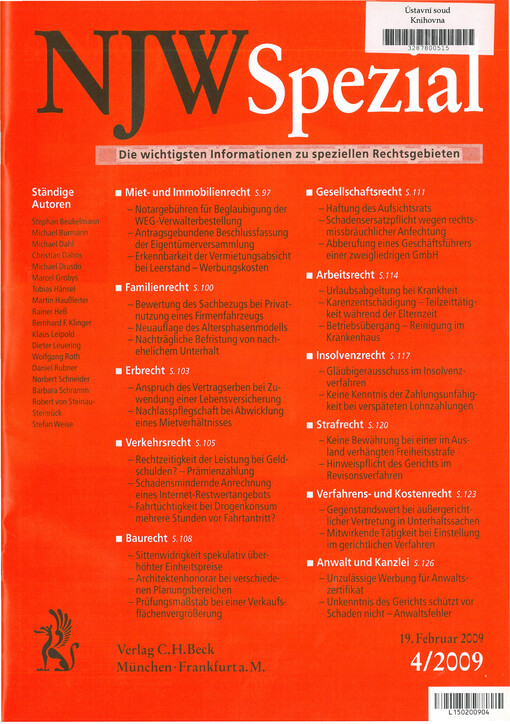 NJW Spezial