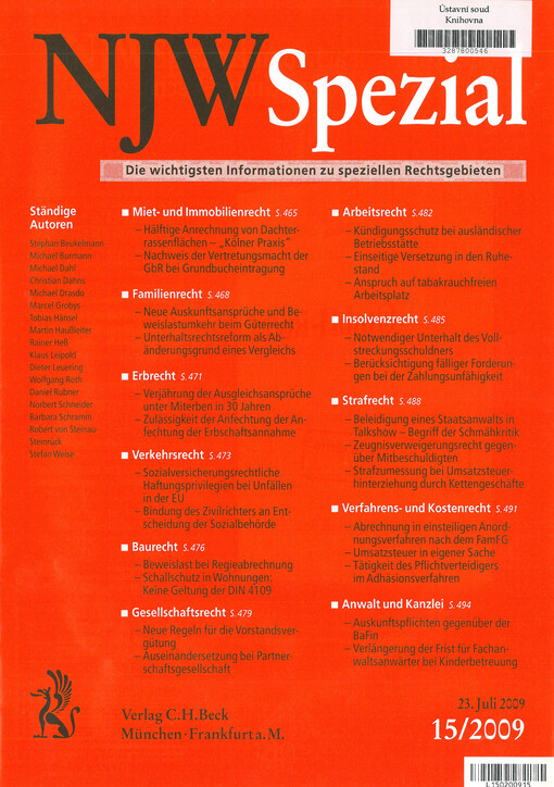 NJW Spezial