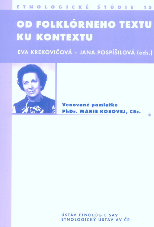 Od folklórneho textu ku kontextu = From folklore text to the context