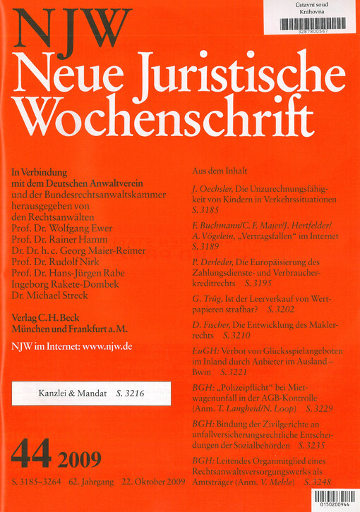 Neue Juristische Wochenschrift
