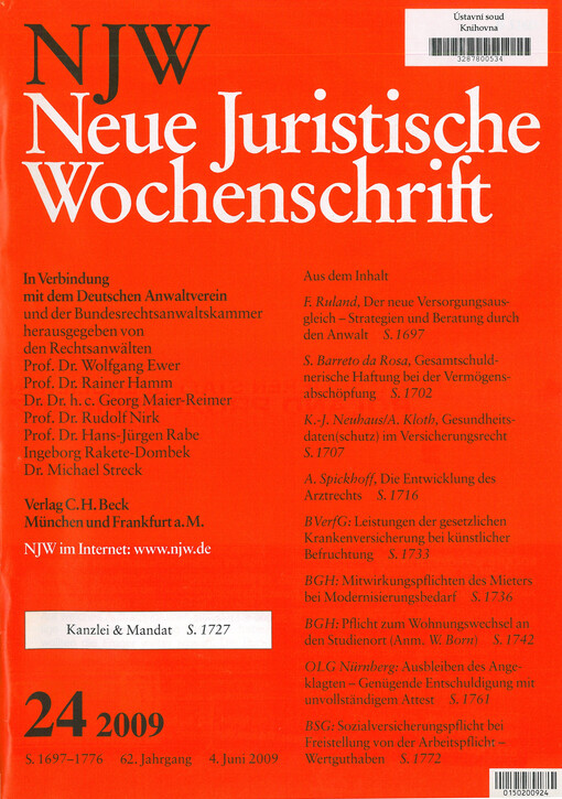Neue Juristische Wochenschrift