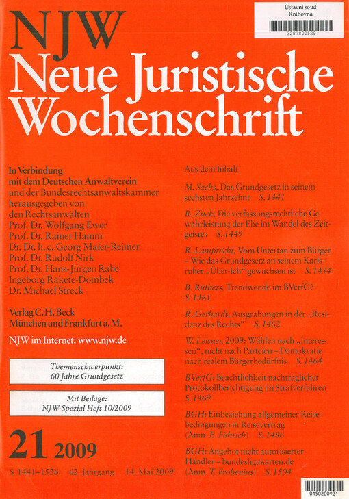 Neue Juristische Wochenschrift