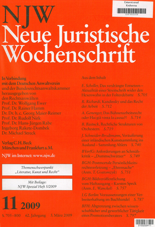 Neue Juristische Wochenschrift