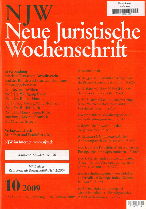 Neue Juristische Wochenschrift