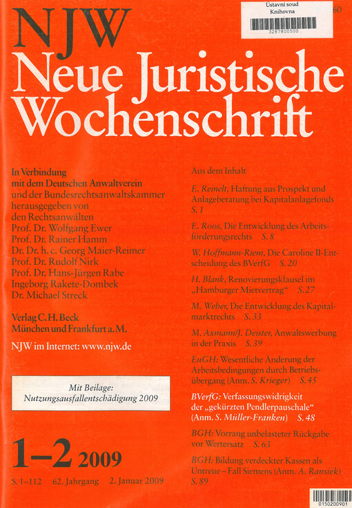 Neue juristische Wochenschrift