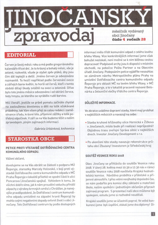 Jinočanský zpravodaj