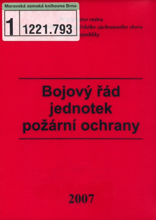 Bojový řád jednotek požární ochrany